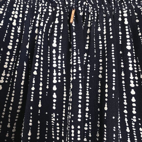 Misa Los Angeles Peasant Top Blouse Medium Printed Viscose Blend Boho TP-2628 - Picture 8 of 11